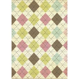 Rombusz mintás  pasztell árnyalatban