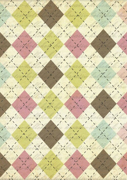 Rombusz mintás  pasztell árnyalatban