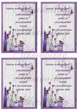 Levendulás Kolléganőnek 4 db