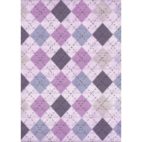 Rombusz mintás  lilás árnyalatban