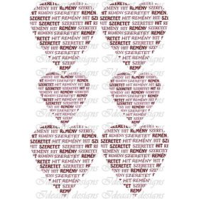 Hit, remény, szeretet bordóban