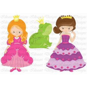 szépséges hercegnők békával 