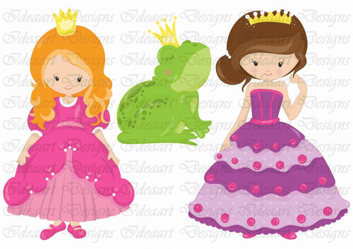 szépséges hercegnők békával 