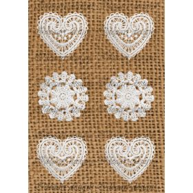 Csipkék juta alapon