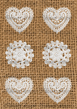 Csipkék juta alapon