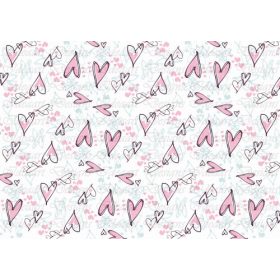 Szívek mindenfelé – fehér