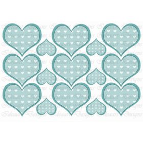 Szíves szívek kékben 