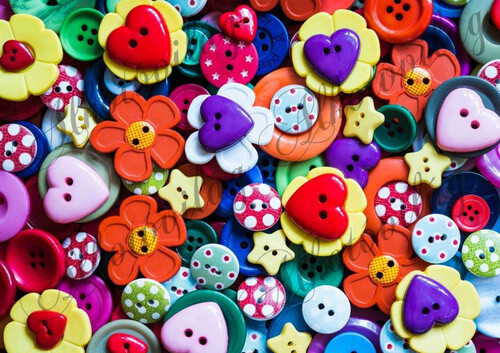 Formás gombok színesben