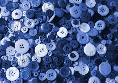 Kerek gombok kék színekkel