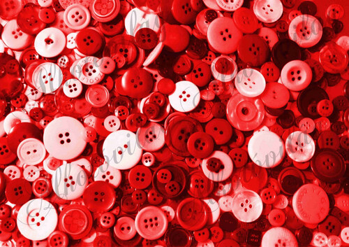 Kerek gombok piros színekkel