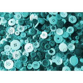 Kerek gombok türkiz színekkel