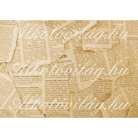 Újságpapír darabok szépiában