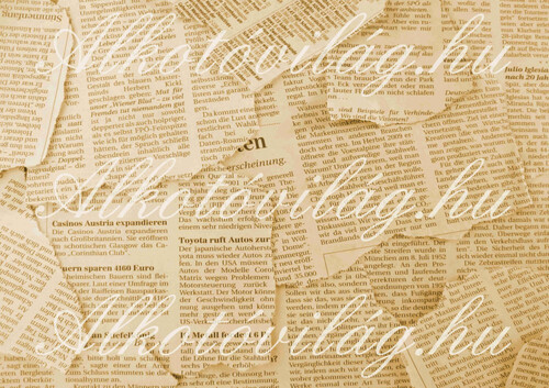 Újságpapír darabok szépiában