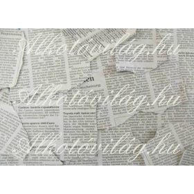 Újságpapír darabok szürkében
