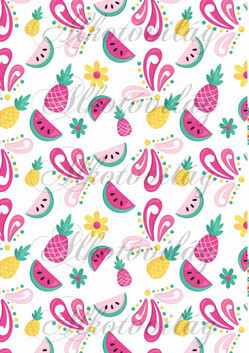 Flamingós csomag: dinnye-ananász- virág