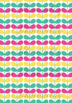 Flamingós csomag: színes leveles ágak