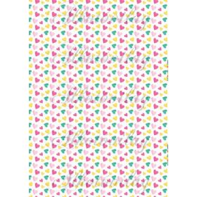 Flamingós csomag: színes szívek tánca