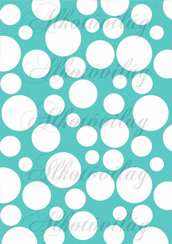 Tavaszi baglyos csomag: buborékok kék alapon