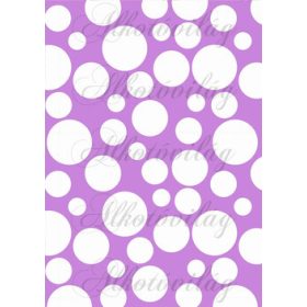 Tavaszi baglyos csomag: buborékok lila alapon