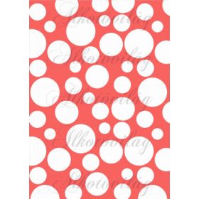 Tavaszi baglyos csomag: buborékok piros alapon