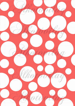 Tavaszi baglyos csomag: buborékok piros alapon