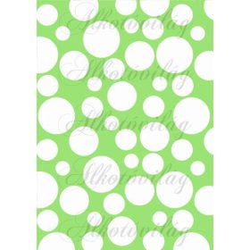 Tavaszi baglyos csomag: buborékok zöld alapon