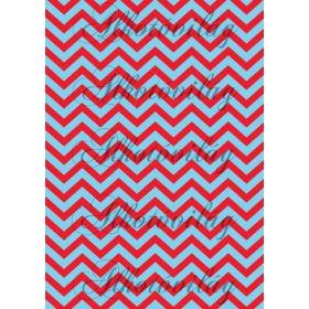 Tengerészes csomag: chevron csíkos - kék,piros