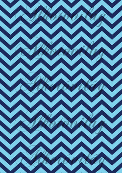 Tengerészes csomag: chevron csíkos - kétféle kék