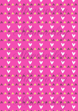 Apró szívek pink alapon