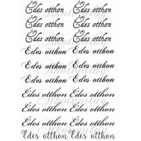 Édes Otthon 10 x 3 cm FEKETE