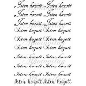 Isten hozott 10 x 3 cm FEKETE