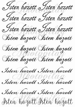 Isten hozott 10 x 3 cm FEKETE