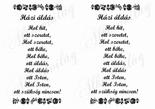 Házi ádás fekete kalocsai mintával