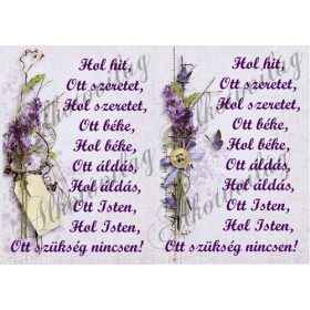 Házi áldás levendulákkal