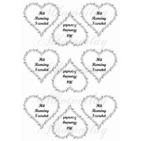 Hit, remény szeretet kottás szívben