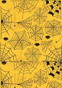Pókhálós sárga alappal