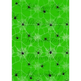 Pókhálós zöld alappal