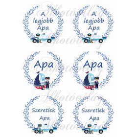 Apa feliratú koszorúk