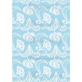 Csipkés minták - acélkék