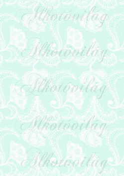 Csipkés minták - menta