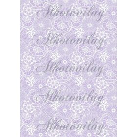 Csipkés minták áttört virágokkal- lila