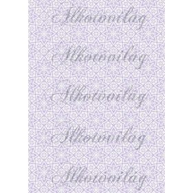 Csipkés minták csillagmintával- lila