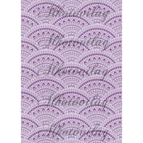 Csipkés minták íves mintával- halványlila háttérrel
