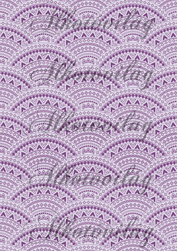Csipkés minták íves mintával- halványlila háttérrel
