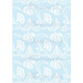 Csipkés minták- világoskék