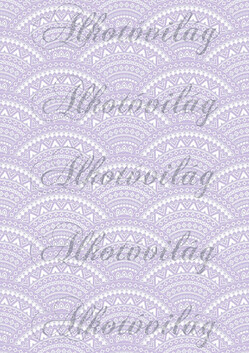 Csipkés minták íves mintával- lila