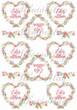 Édes otthon virágos szívben