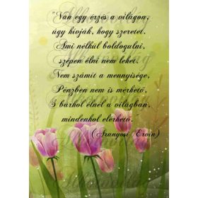 Tulipános blokk idézettel