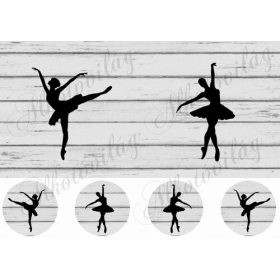 Balerinás minta 10- 12,5 cm-es hímzőkeretbe