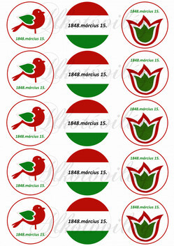 Kokárdák kör alapon